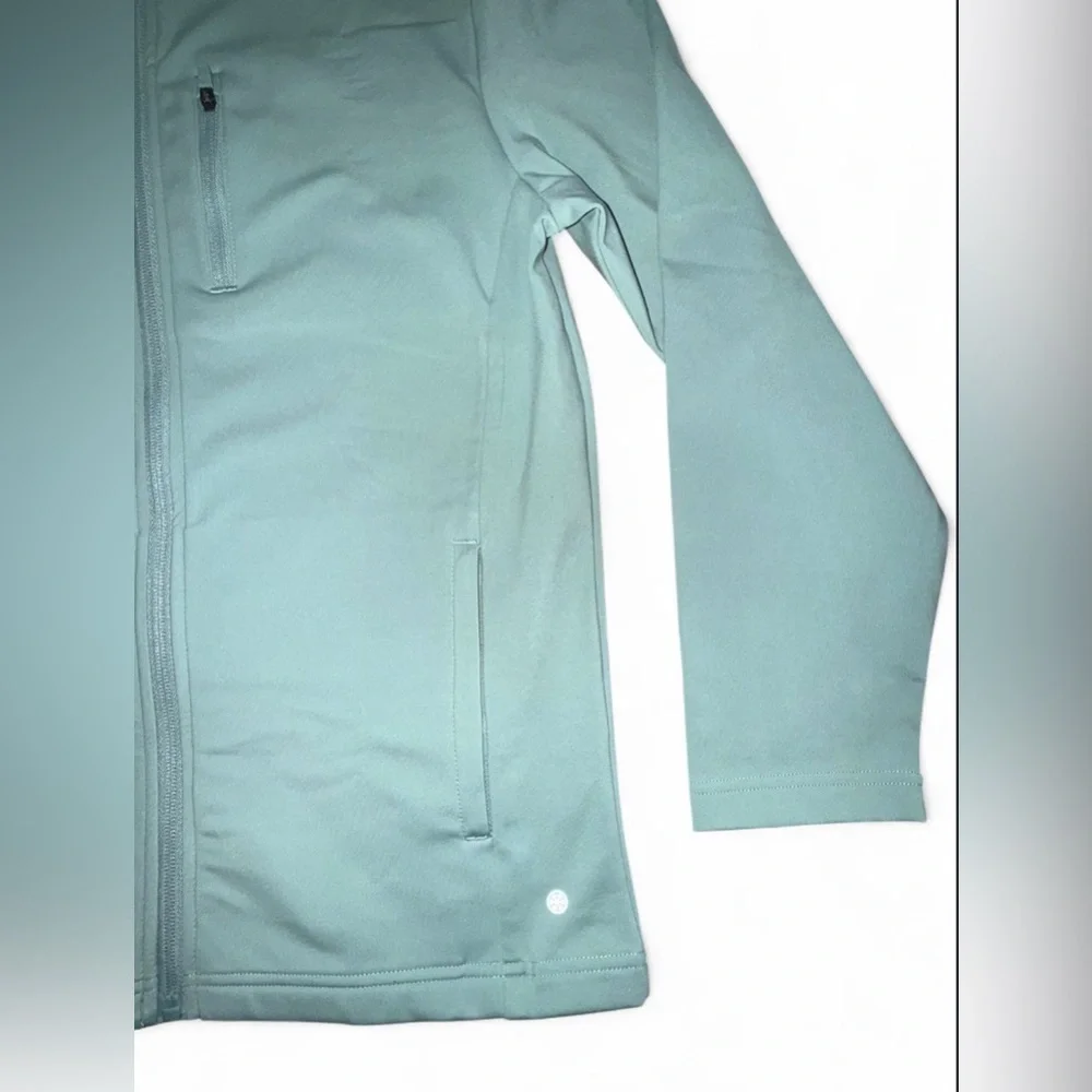 Maelreg Performance Jacket Girls Size 14-16 Youth Dusty Green Full Zip NWT